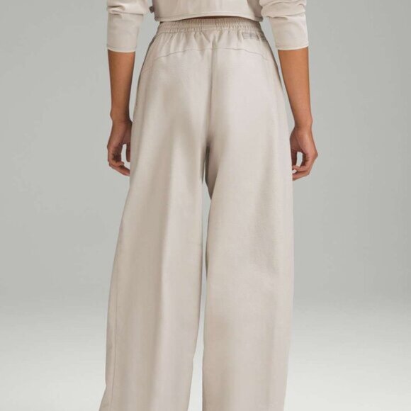 Lululemon LAB Jacquard Wide-Leg Pant 14 Leopardo Jacquard Dove Grey NEW $168 - Picture 5 of 6